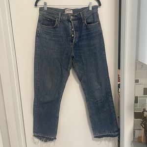 Agolde Raw Hem Jeans